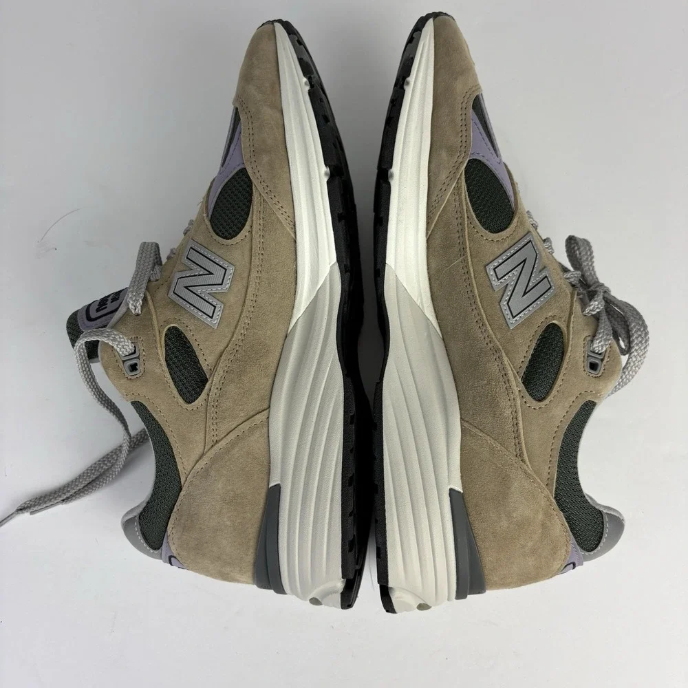New Balance U991DL2 Gray Green Purple White Sneakers Men's US10 Make In England